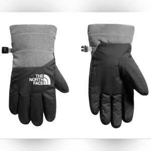 The North Face Black and Gray Gloves size medium